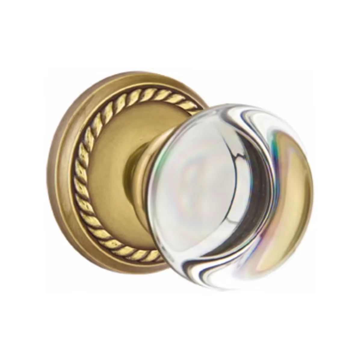 PROVIDENCE GLASS (PC) PASSAGE (HALL/CLOSET) KNOB WITH 2-3/8