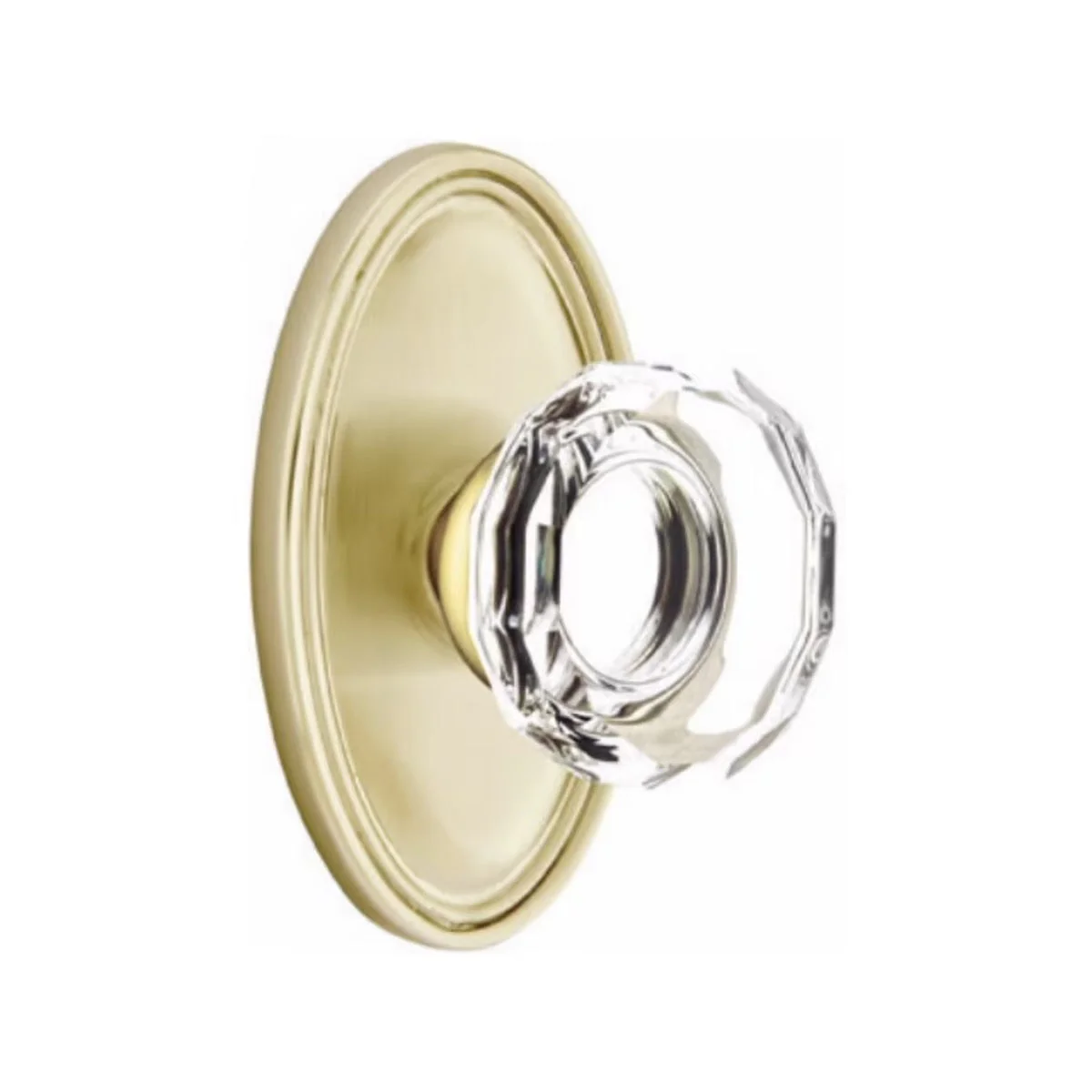 LOWELL GLASS (LW) PRIVACY (BED/BATH) KNOB WITH 2-3/8