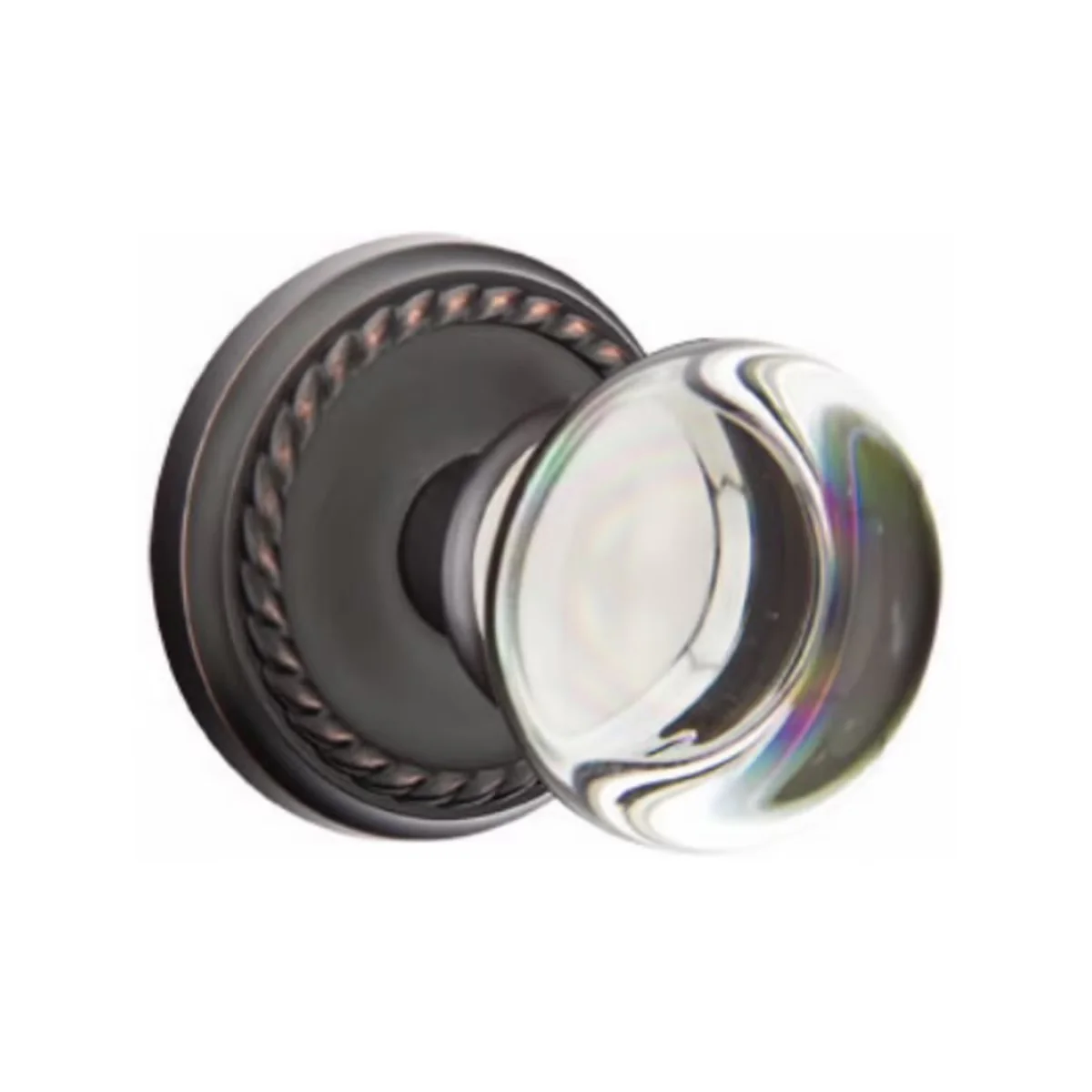 PROVIDENCE GLASS (PC) PASSAGE (HALL/CLOSET) KNOB WITH 2-3/8