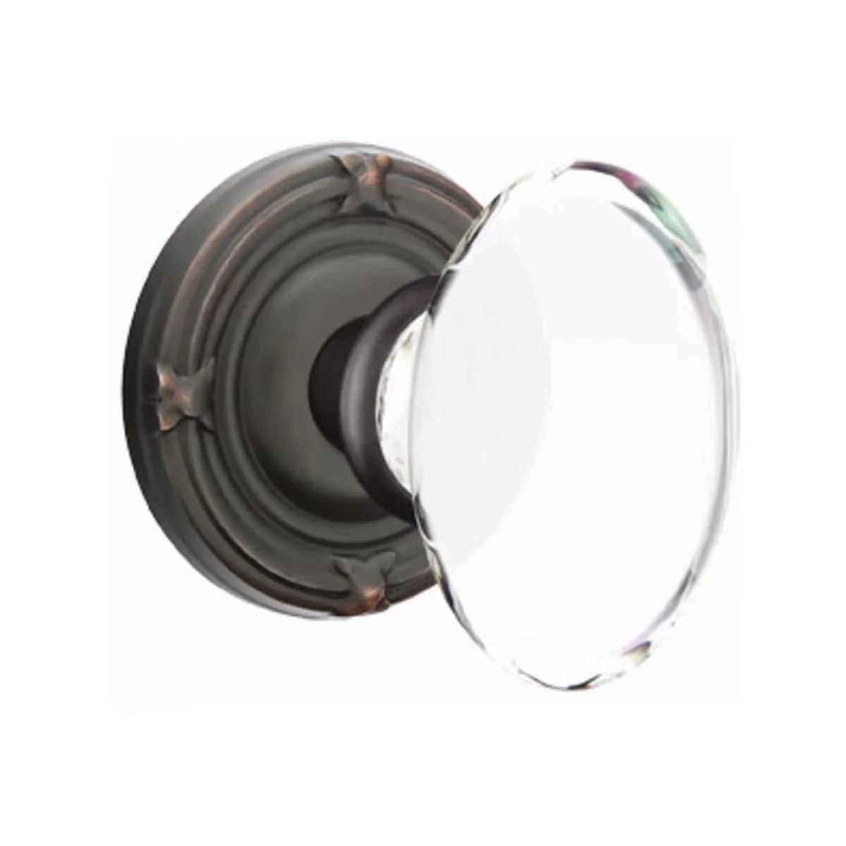 HAMPTON GLASS (HT) PRIVACY (BED/BATH) KNOB WITH 2-3/8