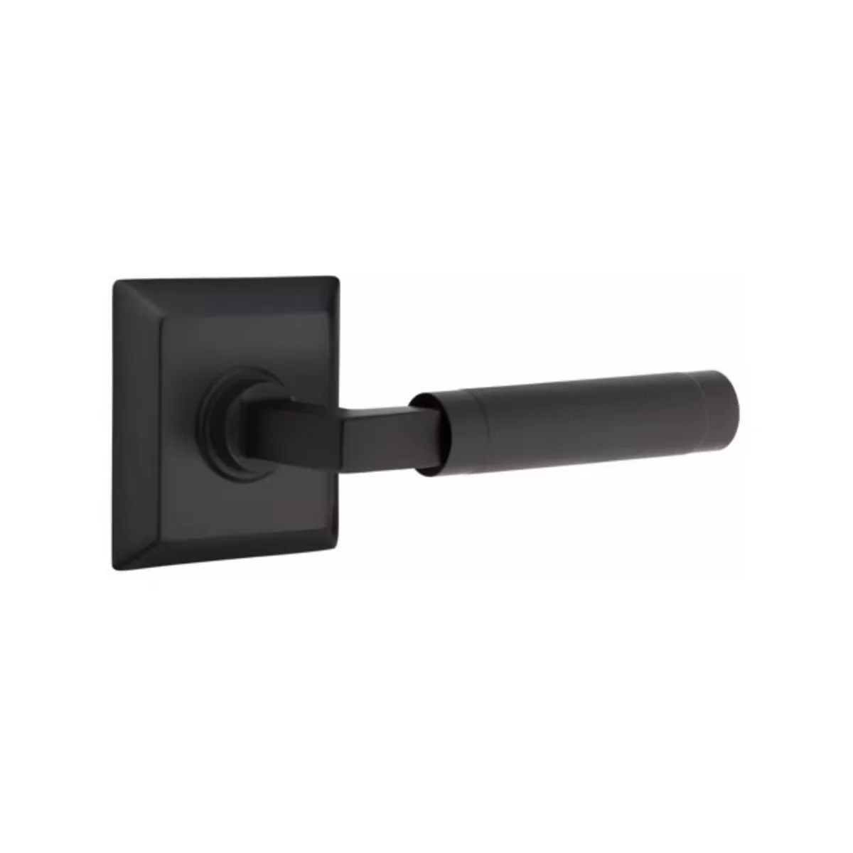L-SQUARE KNURLED (LS.KN)) DUMMY (PAIR) LEVER - Omega Custom Fabrication LLC