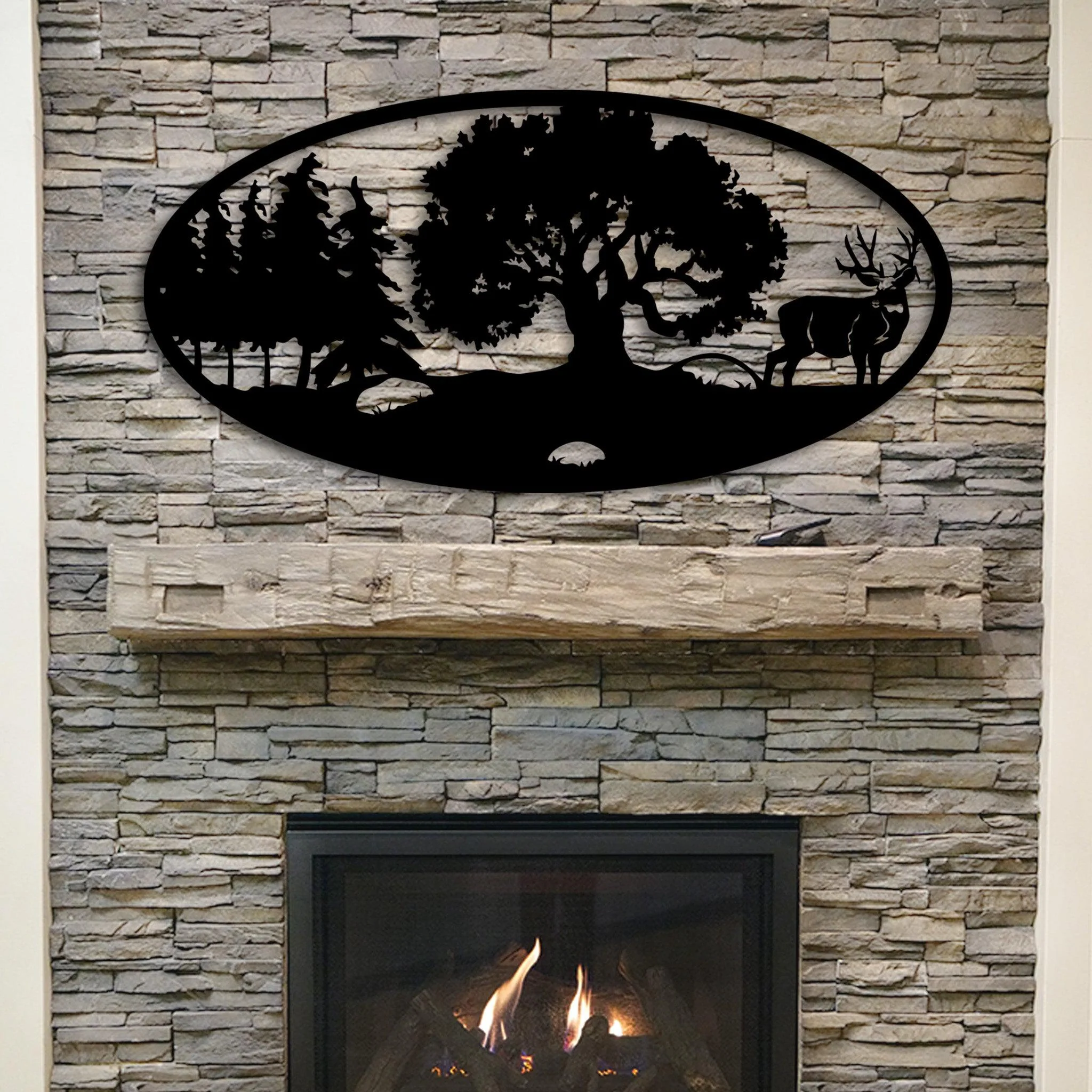 Elk & Deer Outdoors Metal Wall Art - Omega Custom Fabrication LLC
