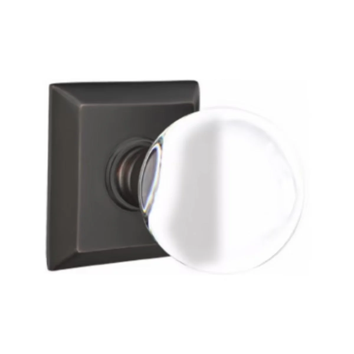 BRISTOL GLASS (BL) PRIVACY (BED/ BATH) KNOB WITH 2-3/8