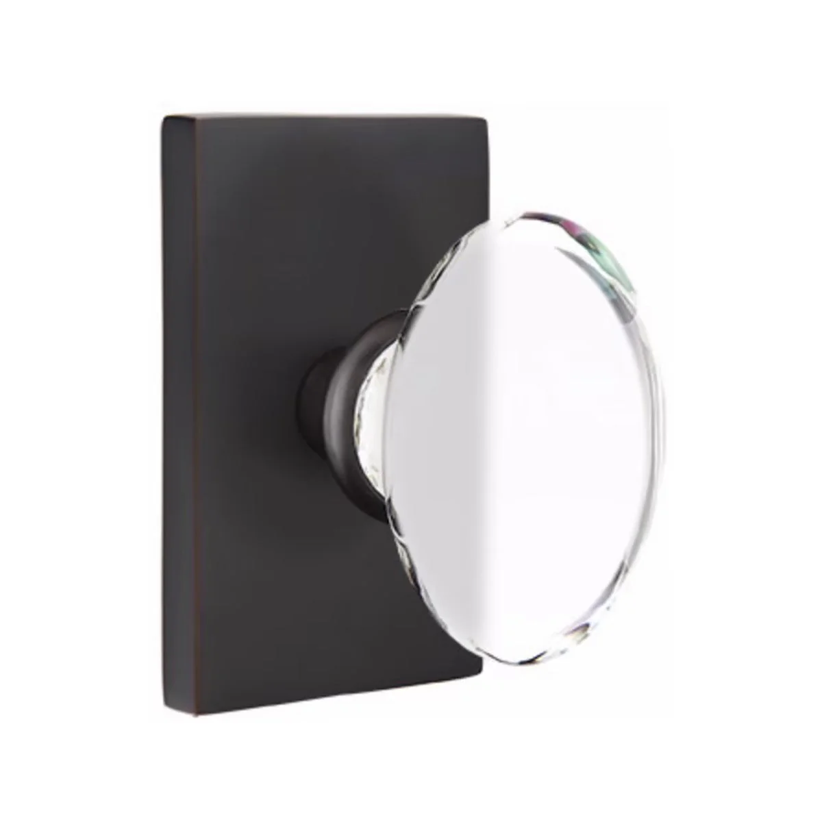 HAMPTON GLASS (HT) PRIVACY (BED/BATH) KNOB WITH 2-3/8