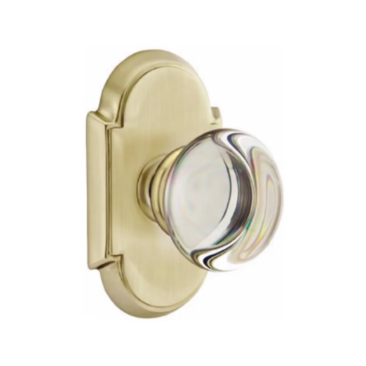 PROVIDENCE GLASS (PC) PASSAGE (HALL/CLOSET) KNOB WITH 2-3/8