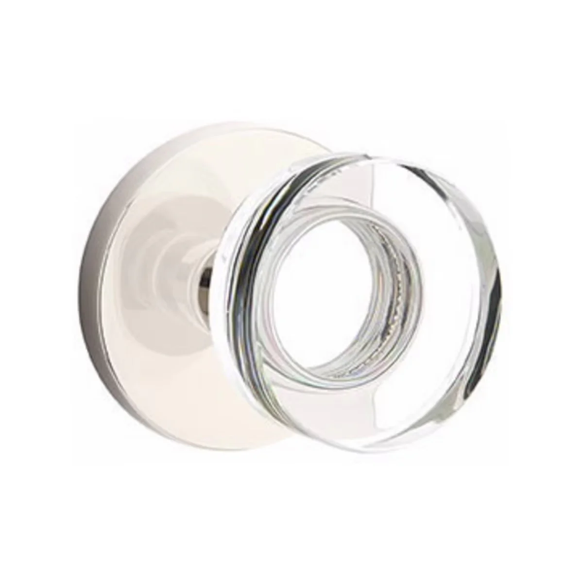MODERN DISC GLASS (MDC) PASSAGE (HALL/CLOSET) KNOB WITH 2-3/8