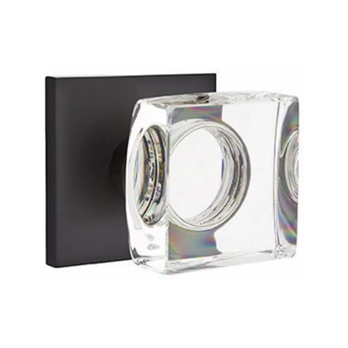 MODERN SQUARE GLASS (MSC) DUMMY (PAIR) KNOB - Omega Custom Fabrication LLC