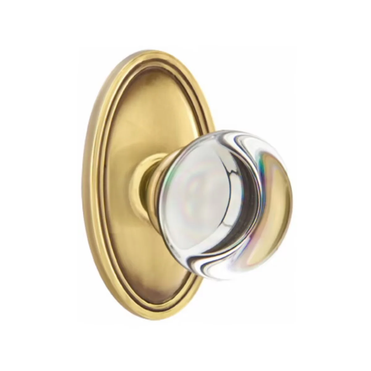 PROVIDENCE GLASS (PC) PASSAGE (HALL/CLOSET) KNOB WITH 2-3/8