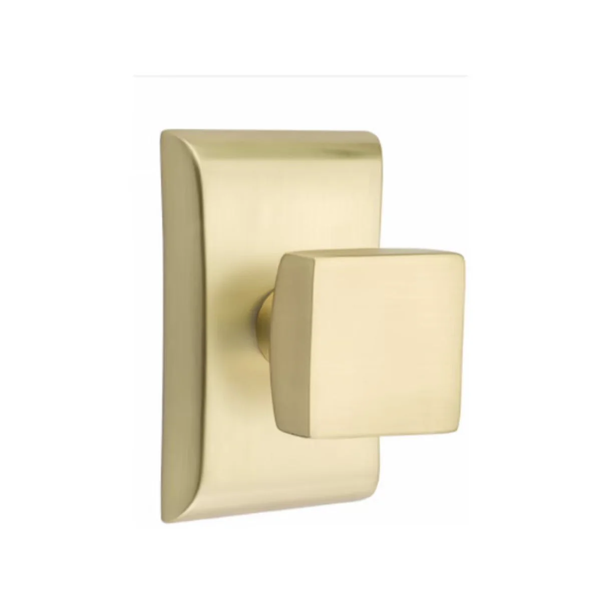 SQUARE (SQU) PRIVACY (BED/BATH) KNOB WITH 2-3/8