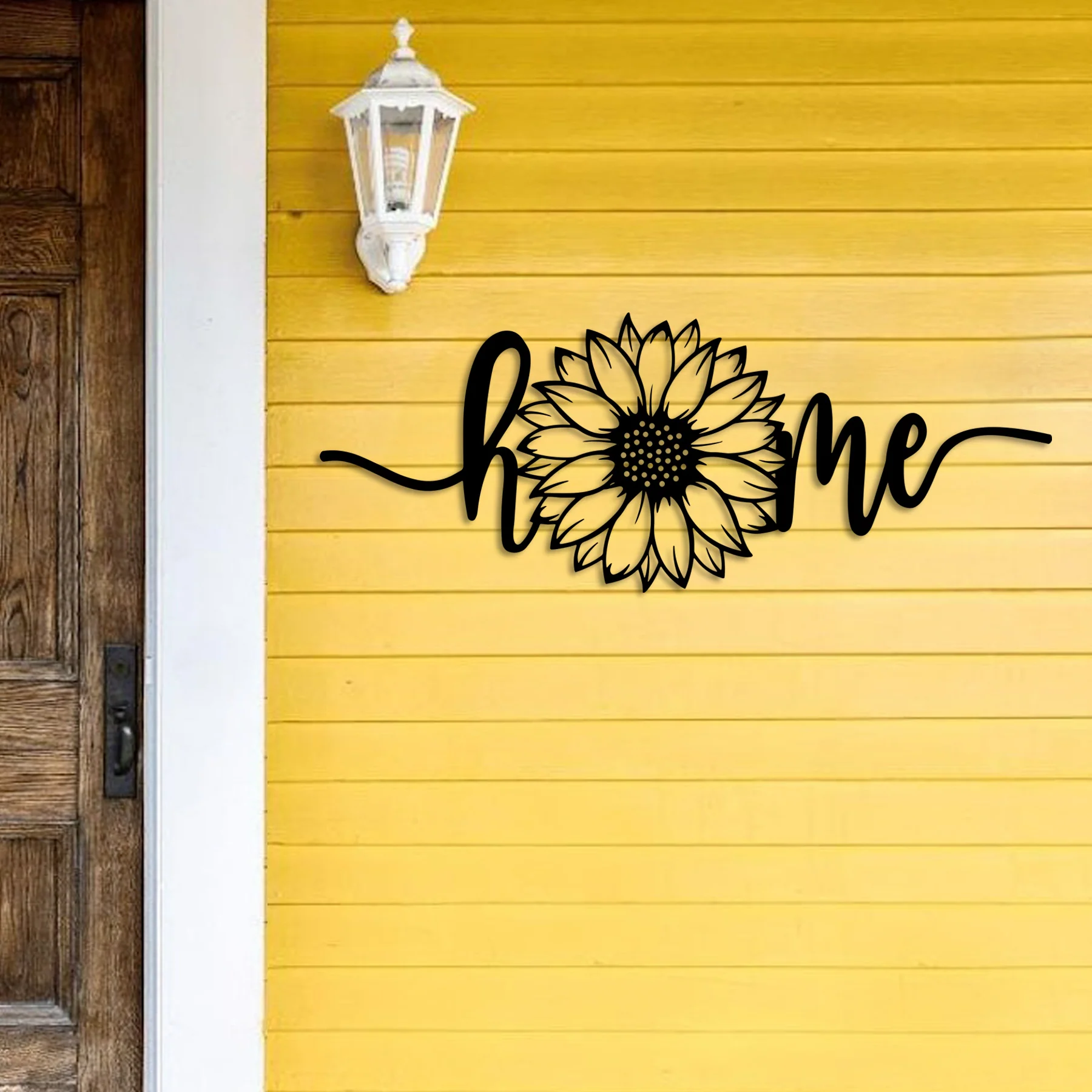 Sunflower Home Metal Wall Art - Omega Custom Fabrication LLC