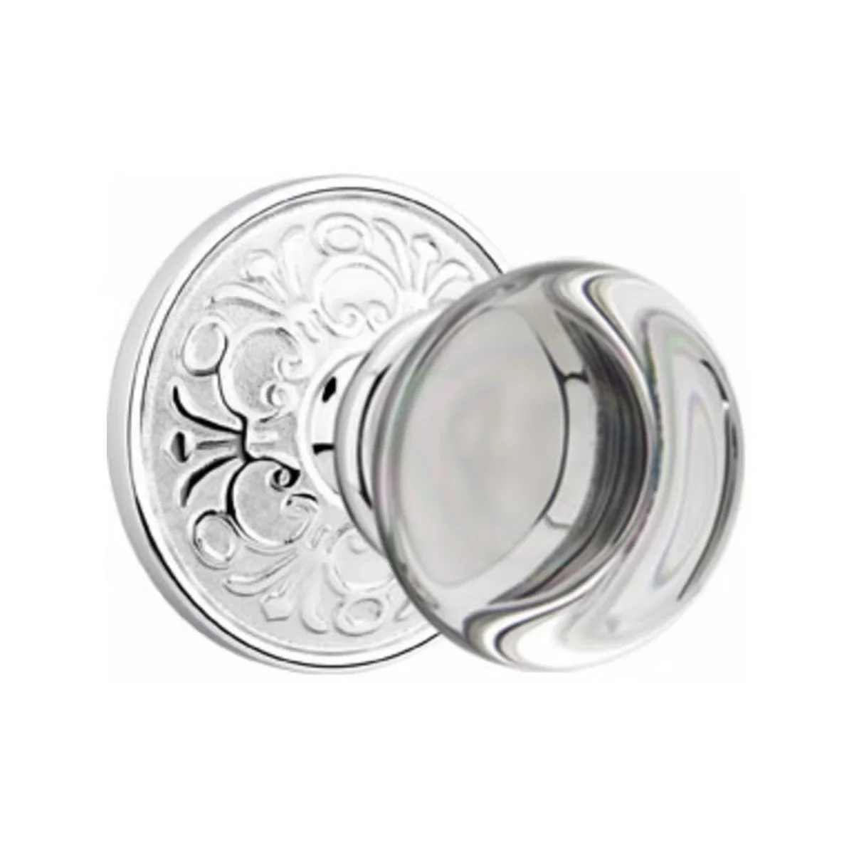 PROVIDENCE GLASS (PC) PRIVACY (BED/BATH) KNOB WITH 2-3/8