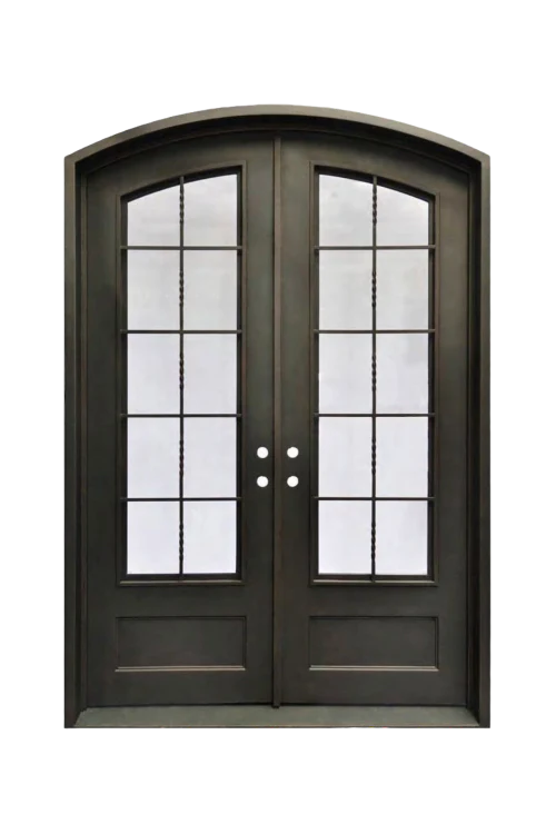 Saville Arch Iron Door - Omega Custom Fabrication LLC