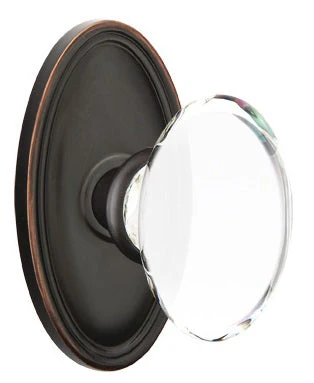 HAMPTON GLASS (HT) PRIVACY (BED/BATH) KNOB WITH 2-3/8
