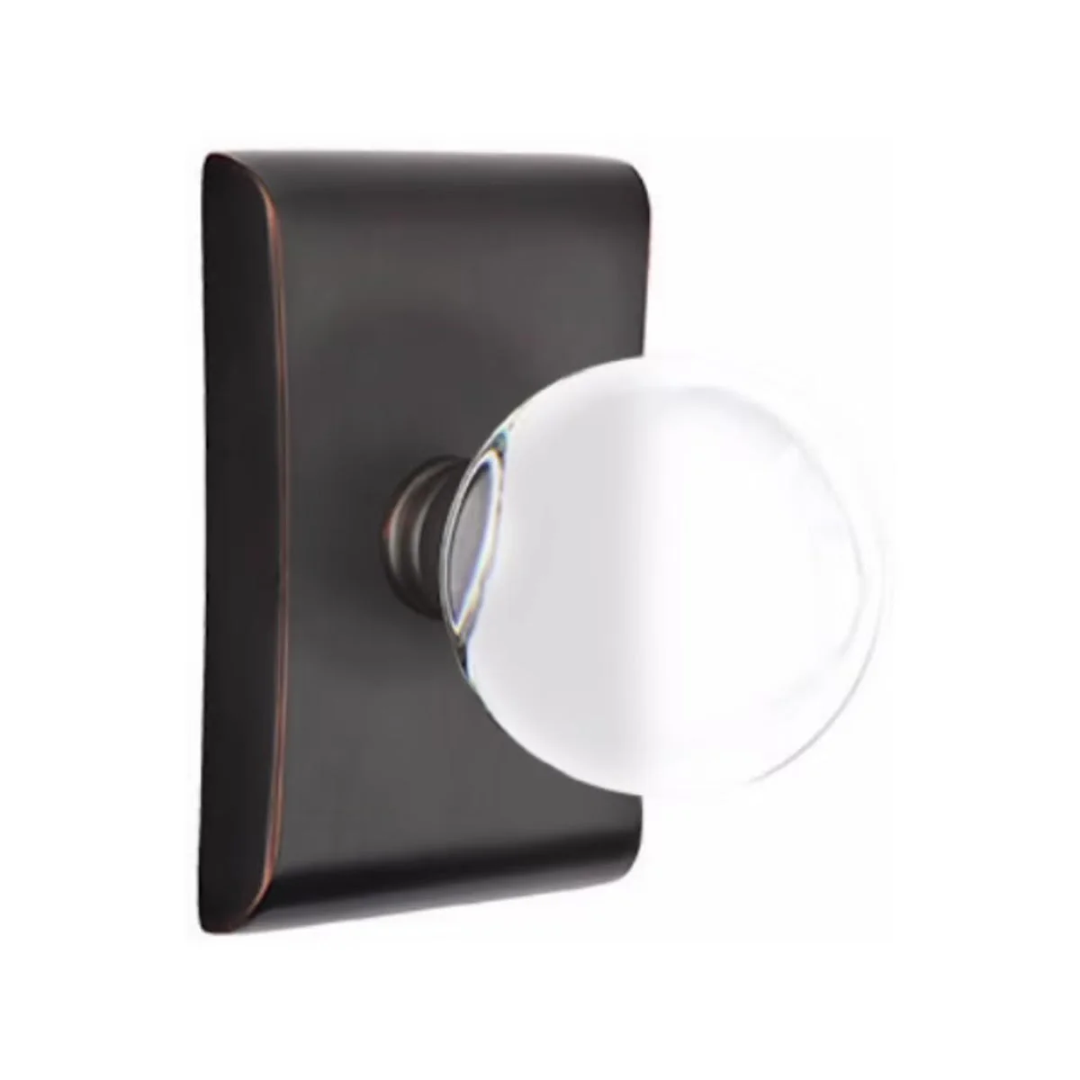 BRISTOL GLASS (BL) PRIVACY (BED/BATH) KNOB WITH 2-3/8