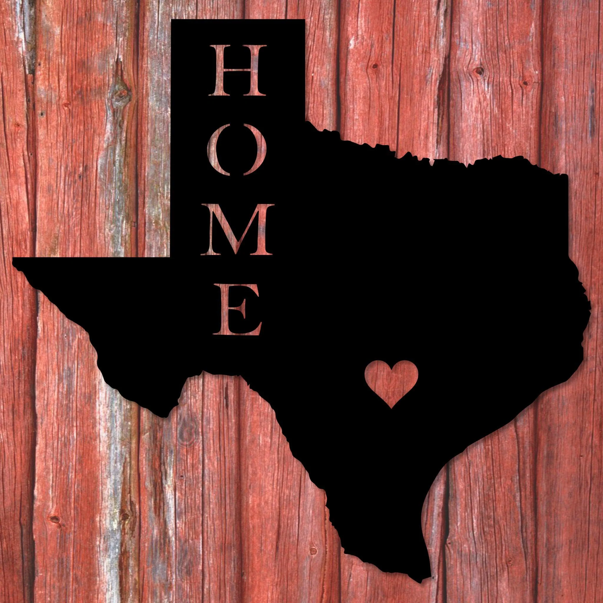 Texas State Home Metal Wall Art - Omega Custom Fabrication LLC