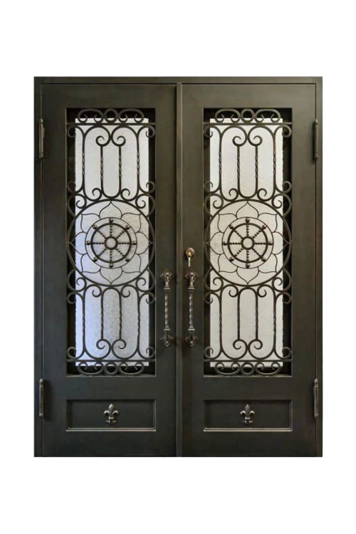 Owl Eyes Iron Door - Omega Custom Fabrication LLC