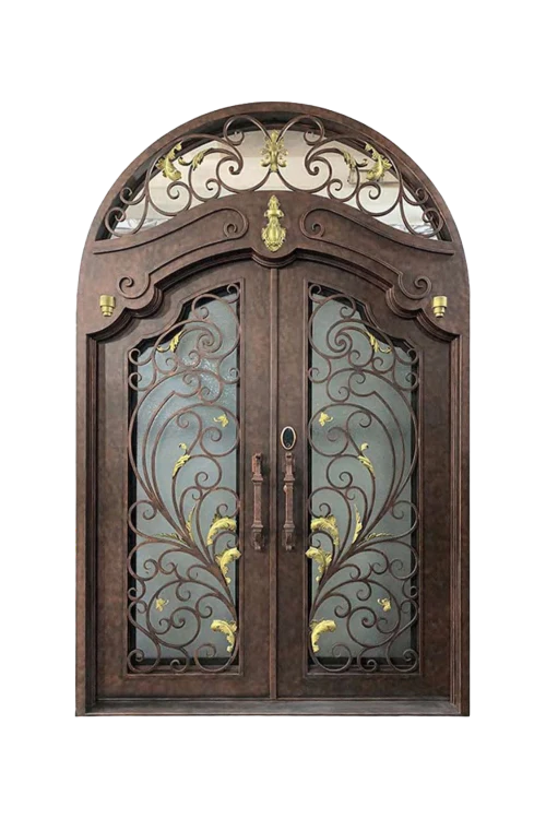 Ornate Fleur Iron Door (Doors Only) - Omega Custom Fabrication LLC