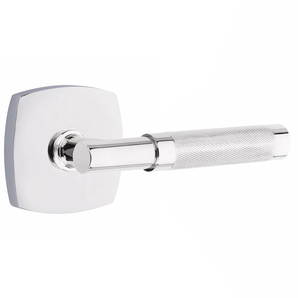 T-BAR KNURLED (TA.KN) PASSAGE (HALL/CLOSET) LEVER WITH 2-3/8