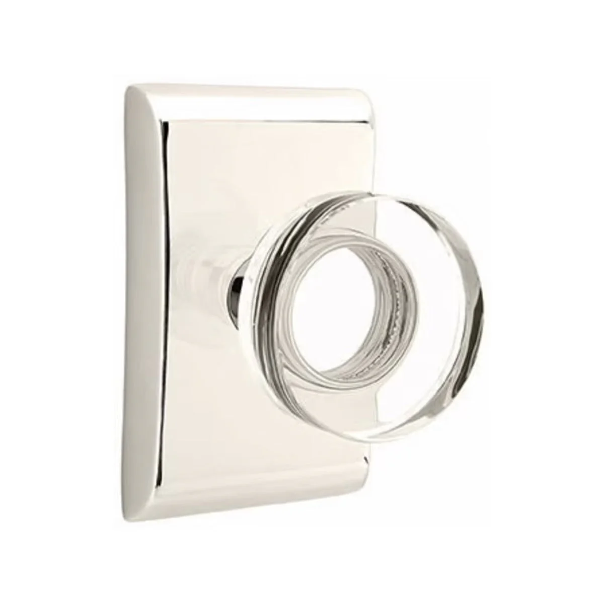 MODERN DISC GLASS (MDC) PRIVACY (BED/BATH) KNOB WITH 2-3/8