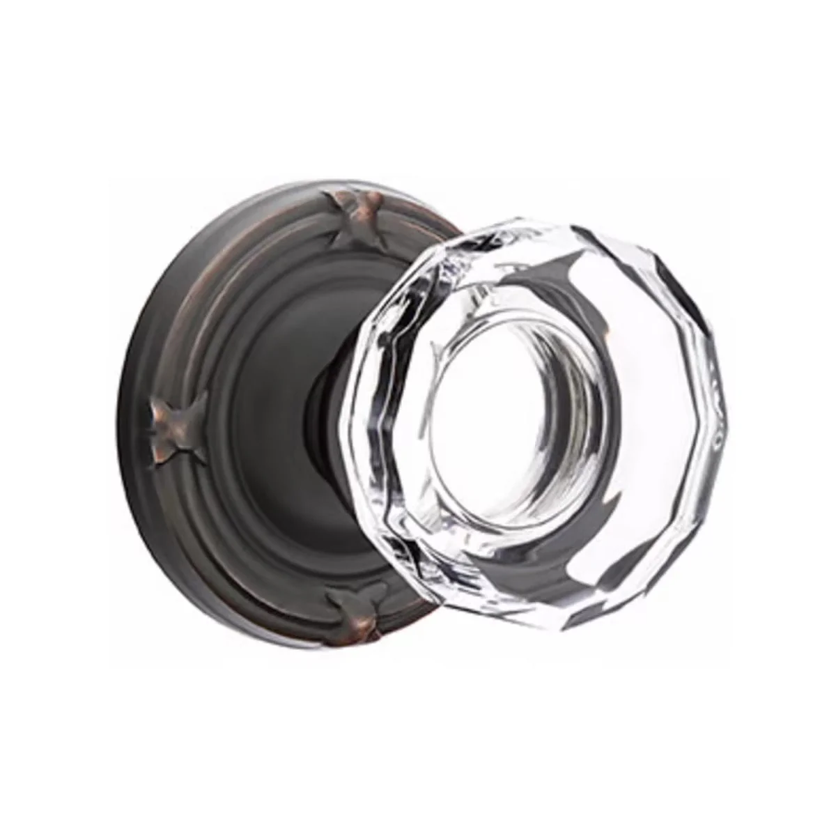 LOWELL GLASS (LW) PRIVACY (BED/BATH) KNOB WITH 2-3/8