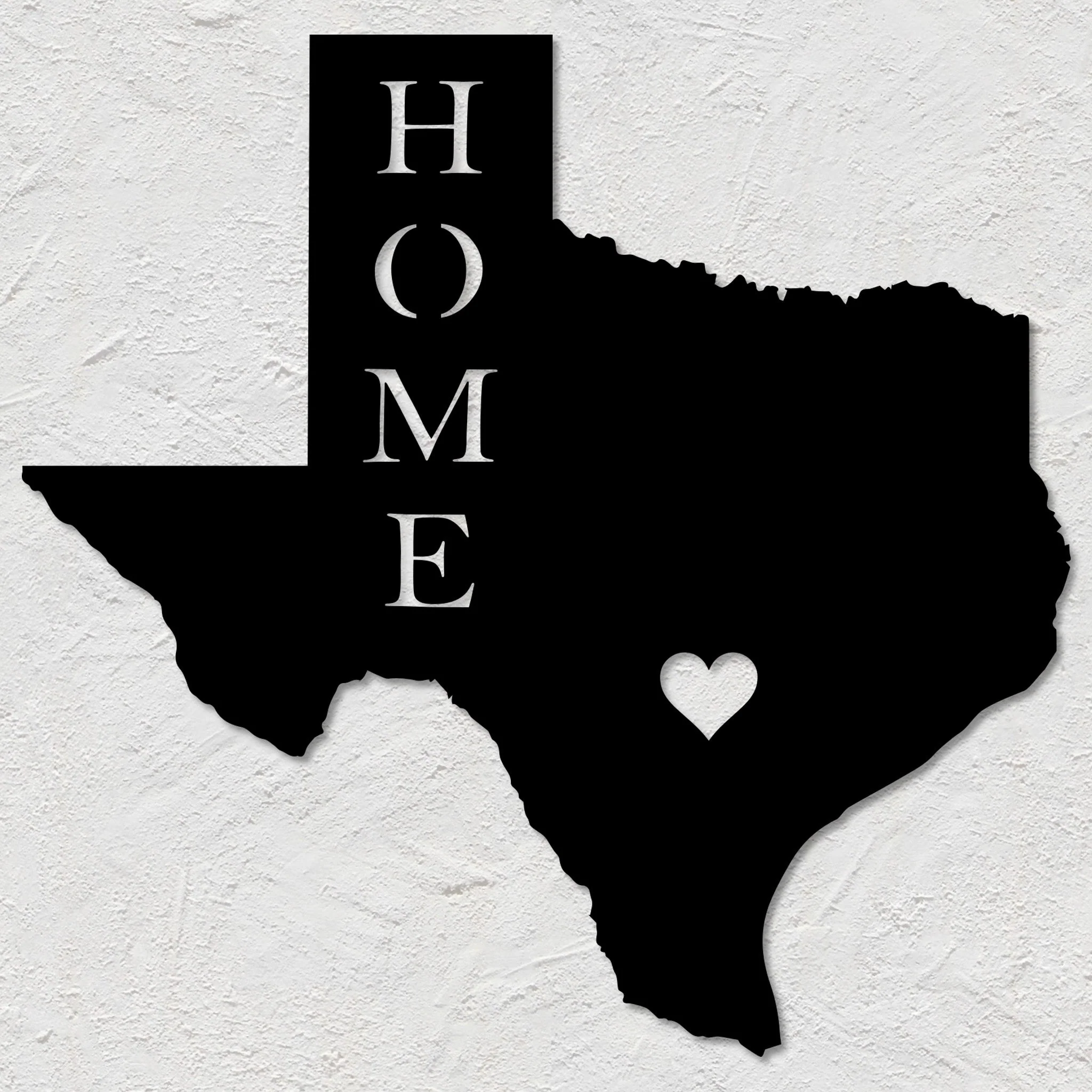 Texas State Home Metal Wall Art - Omega Custom Fabrication LLC