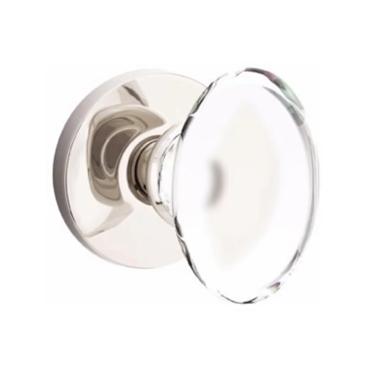 HAMPTON GLASS (HT) DUMMY (PAIR) KNOB WITH MODERN ROSETTE - Omega Custom Fabrication LLC