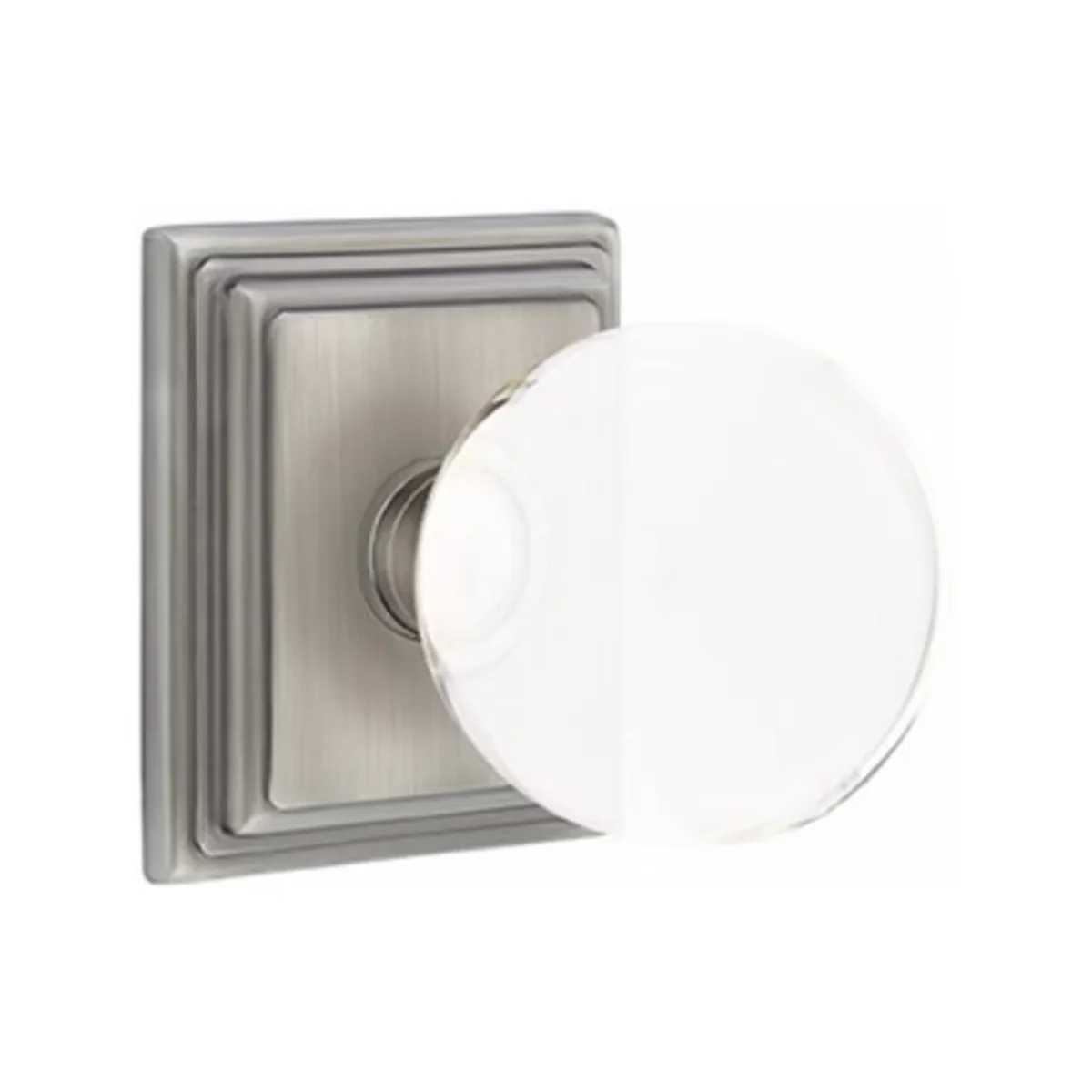 BRISTOL GLASS (BL) PASSAGE (HALL/CLOSET) KNOB WITH 2-3/8