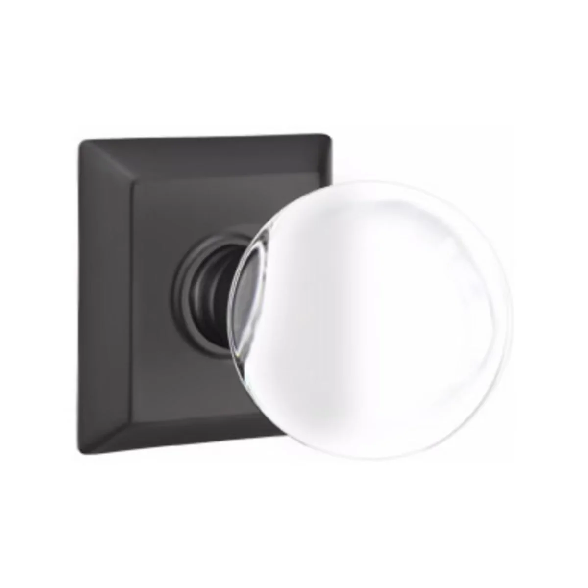 BRISTOL GLASS (BL) PRIVACY (BED/ BATH) KNOB WITH 2-3/8