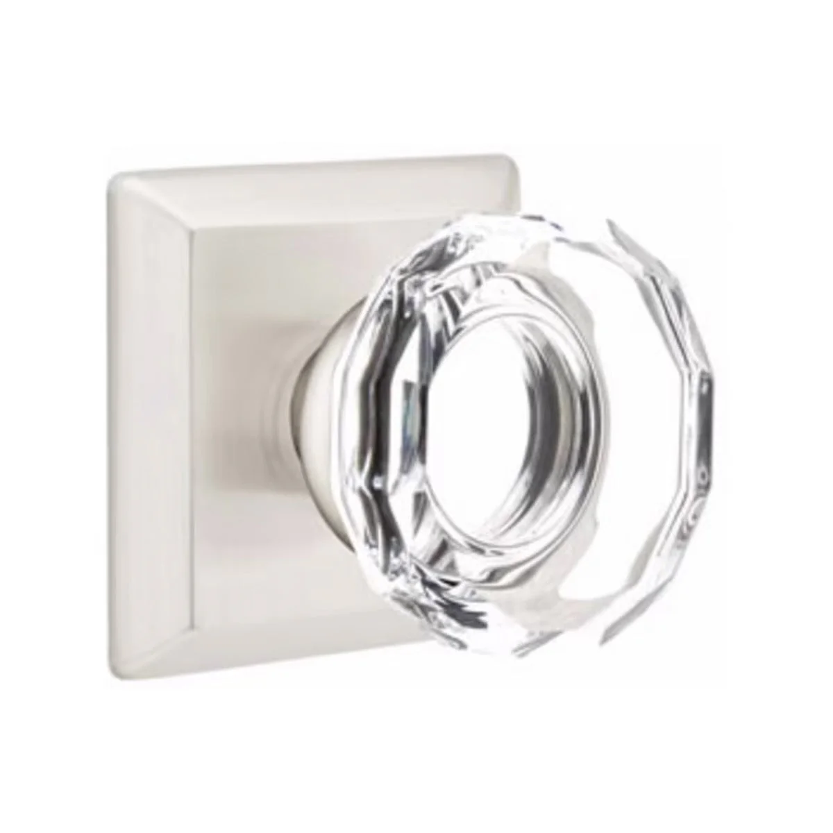 LOWELL GLASS (LW) PRIVACY (BED/BATH) KNOB WITH 2-3/8