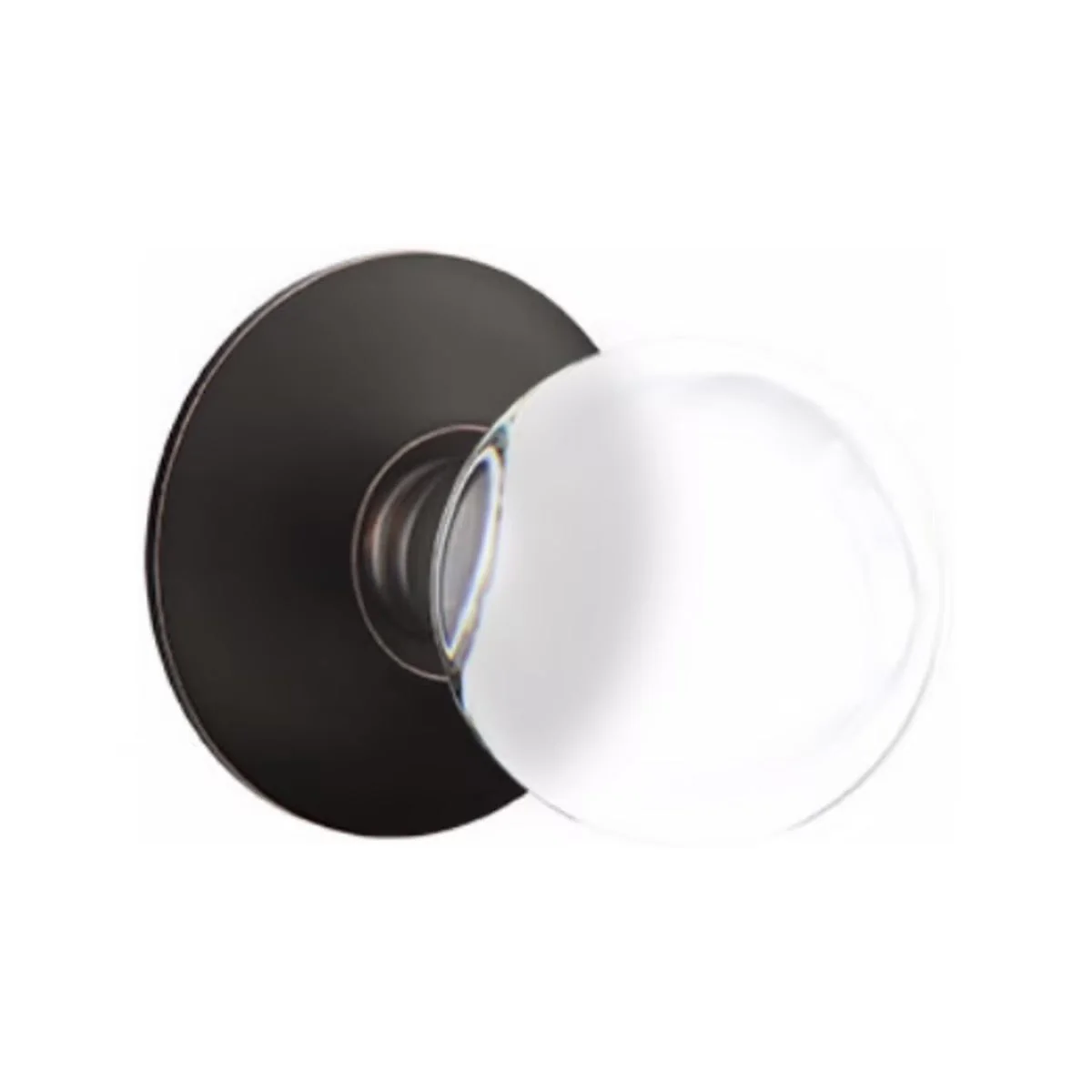 BRISTOL GLASS (BL) PRIVACY (BED/BATH) KNOB WITH 2-3/8