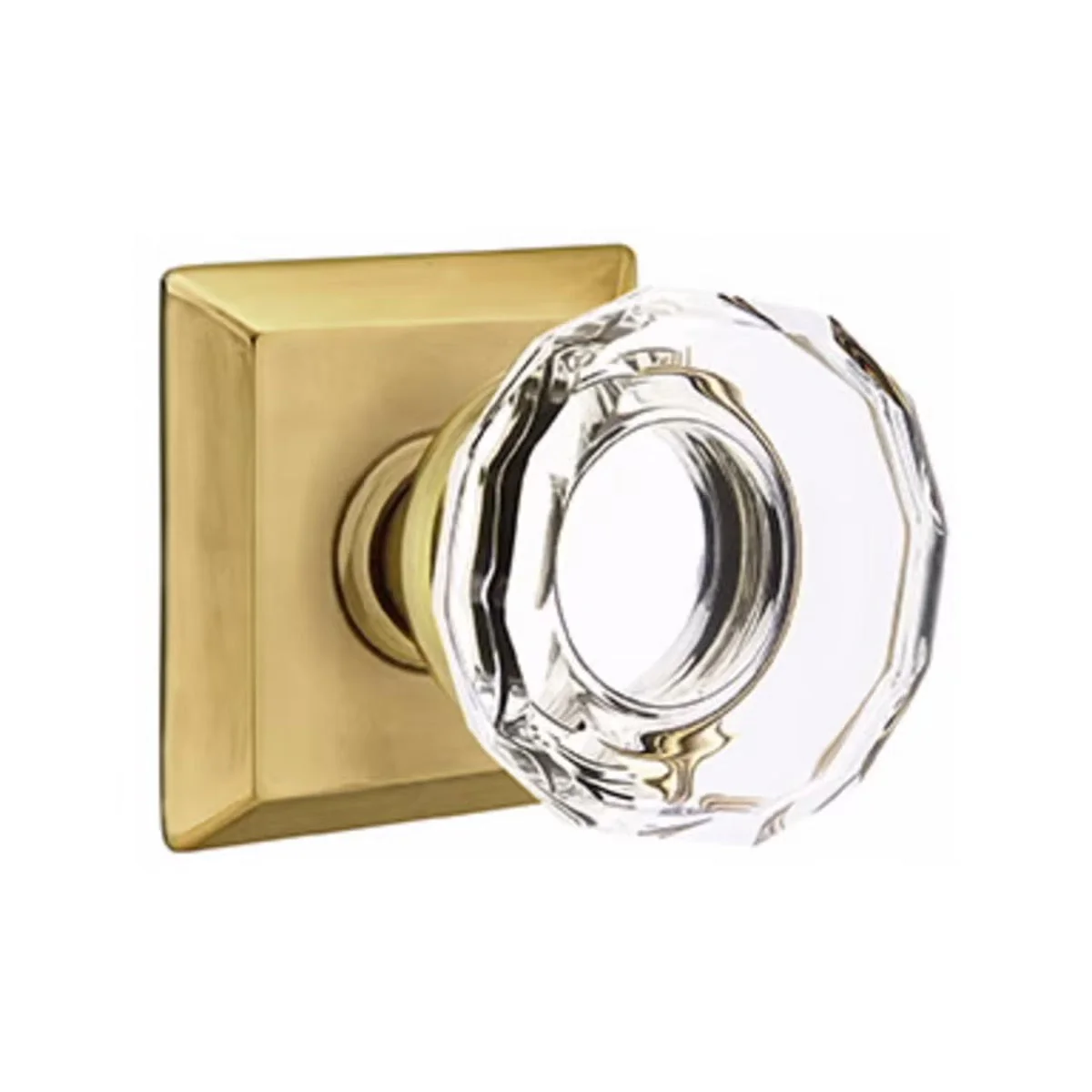 LOWELL GLASS (LW) PRIVACY (BED/BATH) KNOB WITH 2-3/8