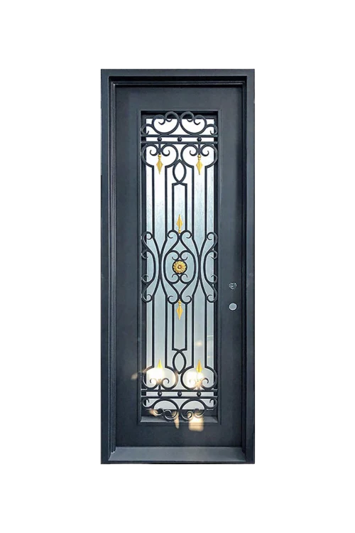 Villa Royale Single Iron Door - Omega Custom Fabrication LLC