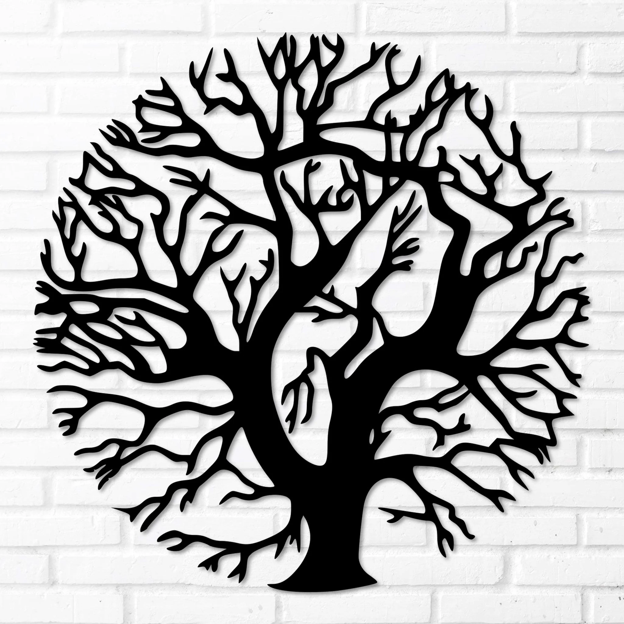 Round Tree Metal Wall Decor - Omega Custom Fabrication LLC