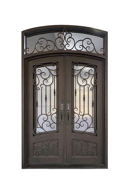 Nimbus Arched Iron Door - Omega Custom Fabrication LLC