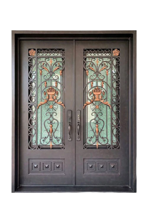 Antique Vase Iron Door - Omega Custom Fabrication LLC