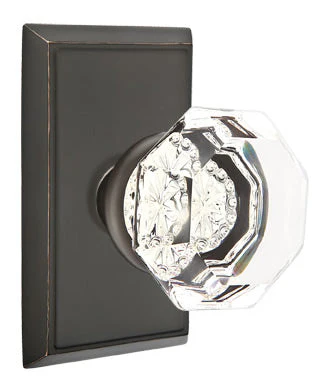 OLD TOWN GLASS (OT) PASSAGE (HALL/CLOSET) KNOB WITH 2-3/8