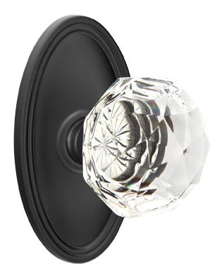 DIAMOND GLASS (CK) PRIVACY (BED/BATH) KNOB WITH 2-3/8