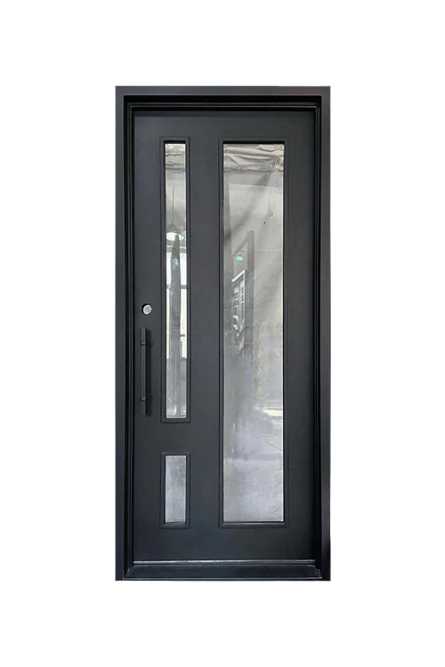 Parallel View Single Iron Door - Omega Custom Fabrication LLC