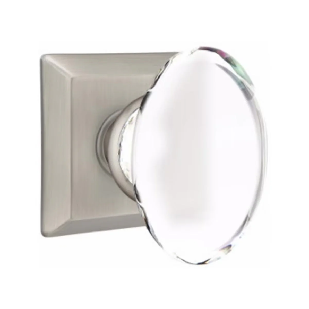 HAMPTON GLASS (HT) PASSAGE (HALL/CLOSET) KNOB WITH 2-3/8