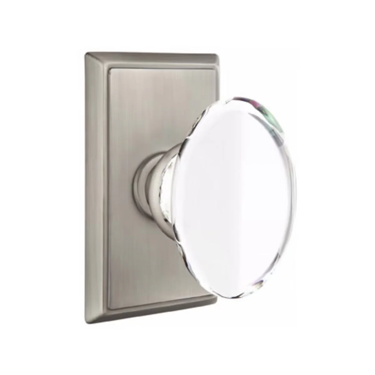 HAMPTON GLASS (HT) PASSAGE (HALL/CLOSET) KNOB WITH 2-3/8