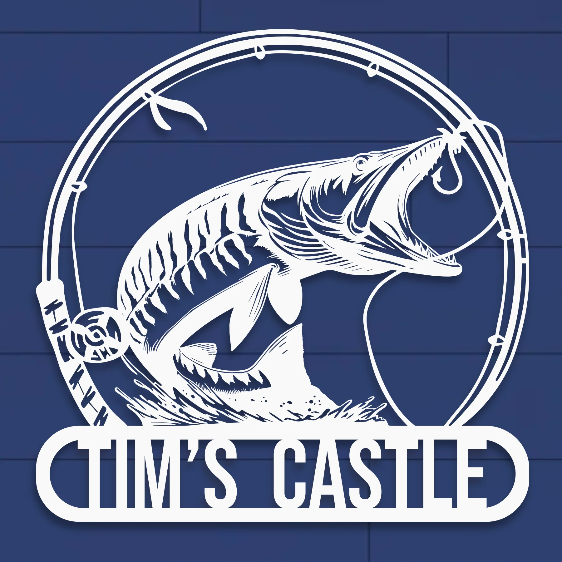 Custom Musky Fish Metal Wall Decor - Omega Custom Fabrication LLC