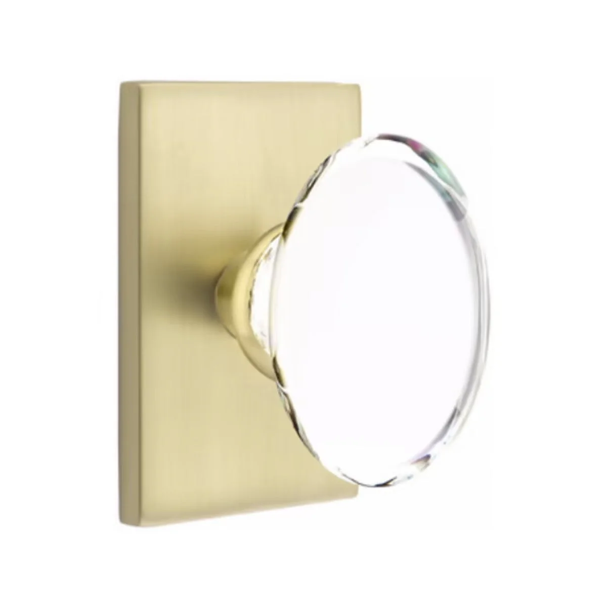 HAMPTON GLASS (HT) PRIVACY (BED/BATH) KNOB WITH 2-3/8