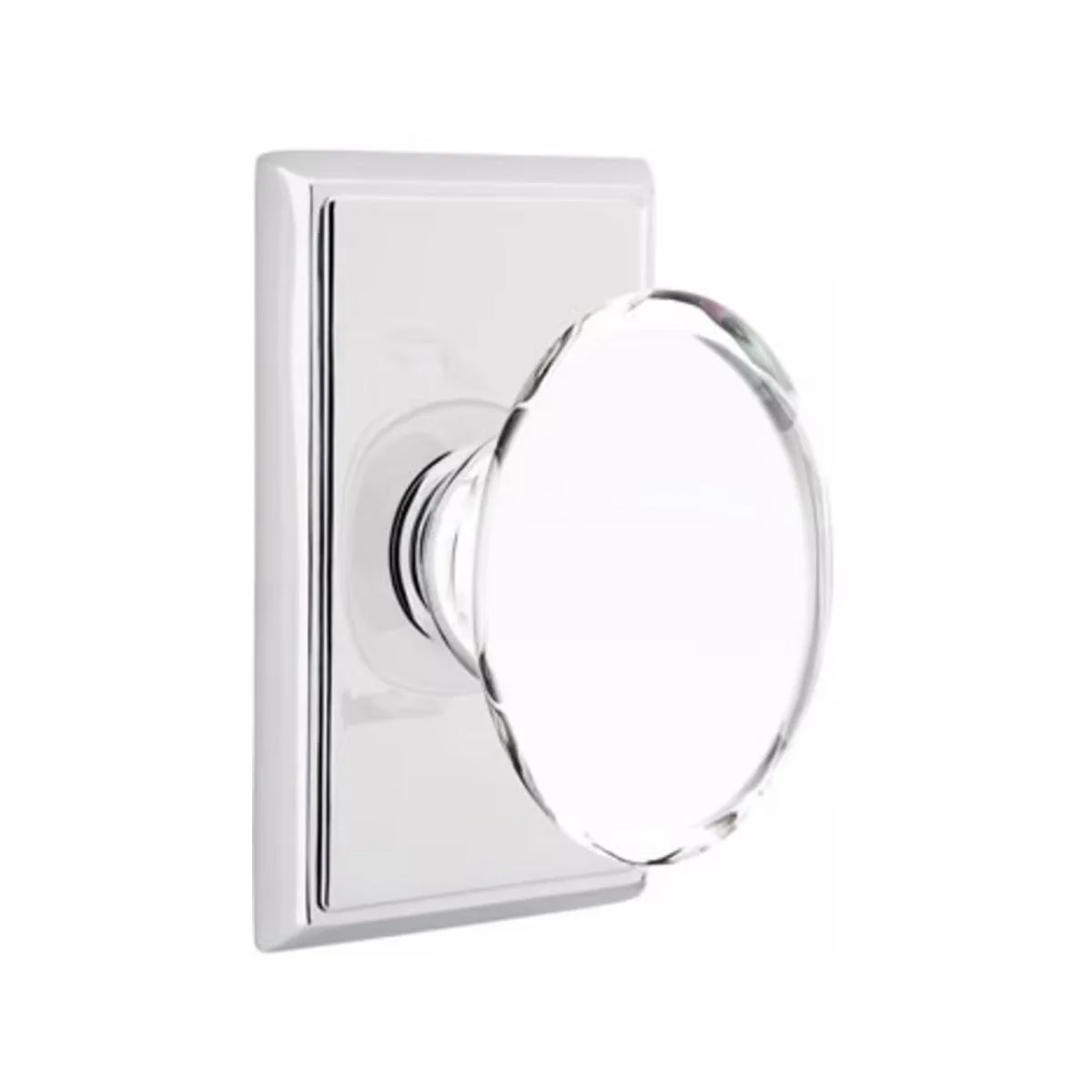 HAMPTON GLASS (HT) PRIVACY (BED/BATH) KNOB WITH 2-3/8