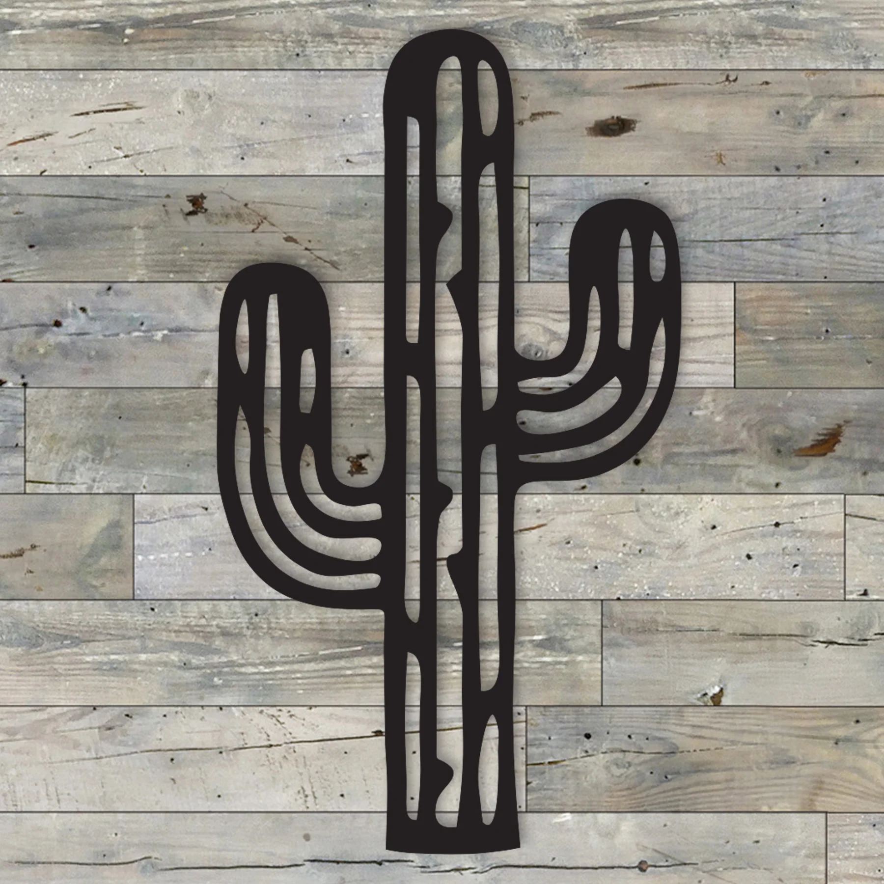 Cactus Metal Wall Décor - Omega Custom Fabrication LLC