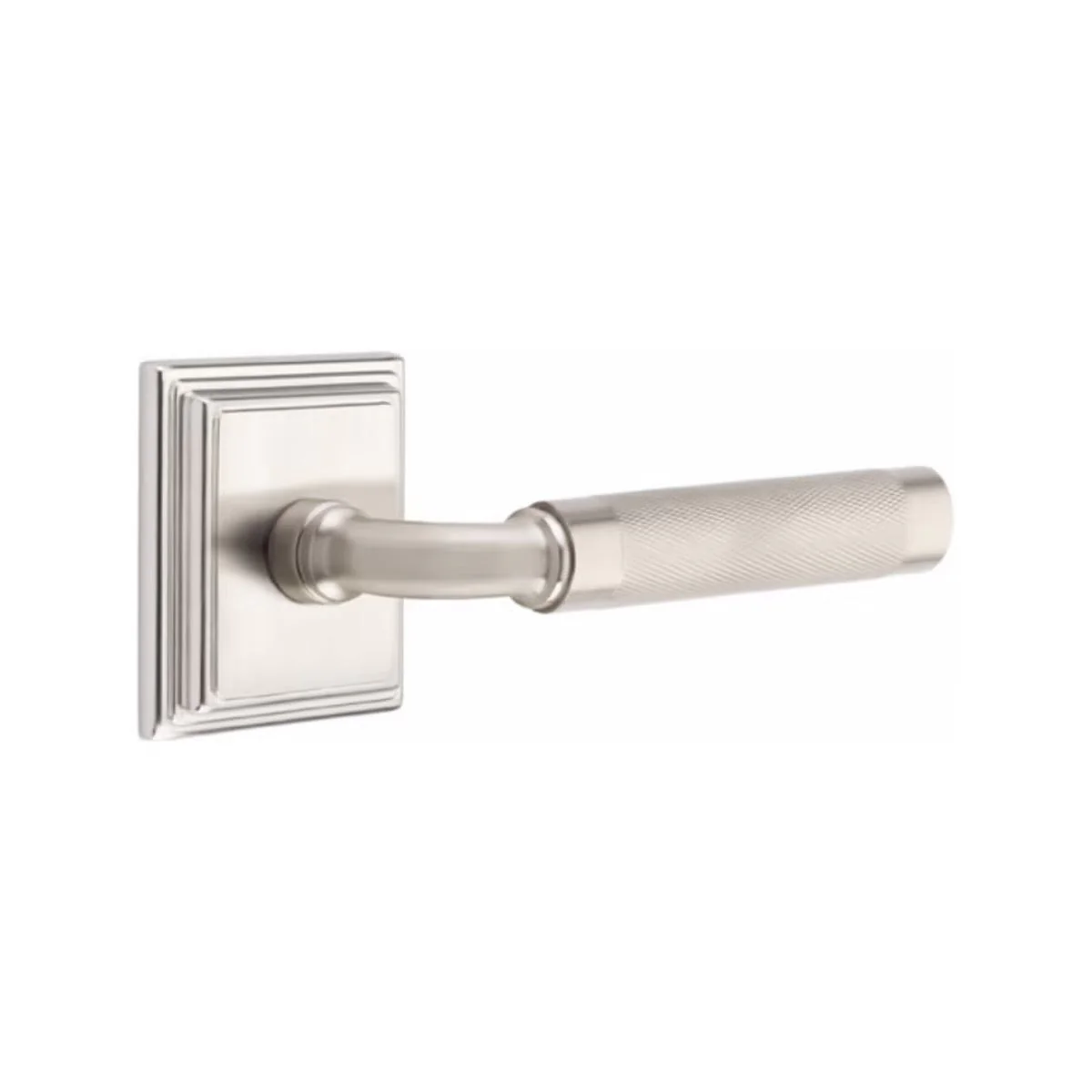 R-BAR KNURLED (RA.KN) PRIVACY (BED/BATH) LEVER WITH 2-3/8