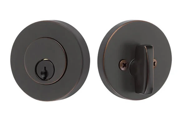 MODERN DISC DEADBOLT WITH 2-3/8