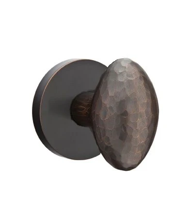 HAMMERED EGG (HE) PRIVACY (BED/BATH) KNOB WITH 2-3/8