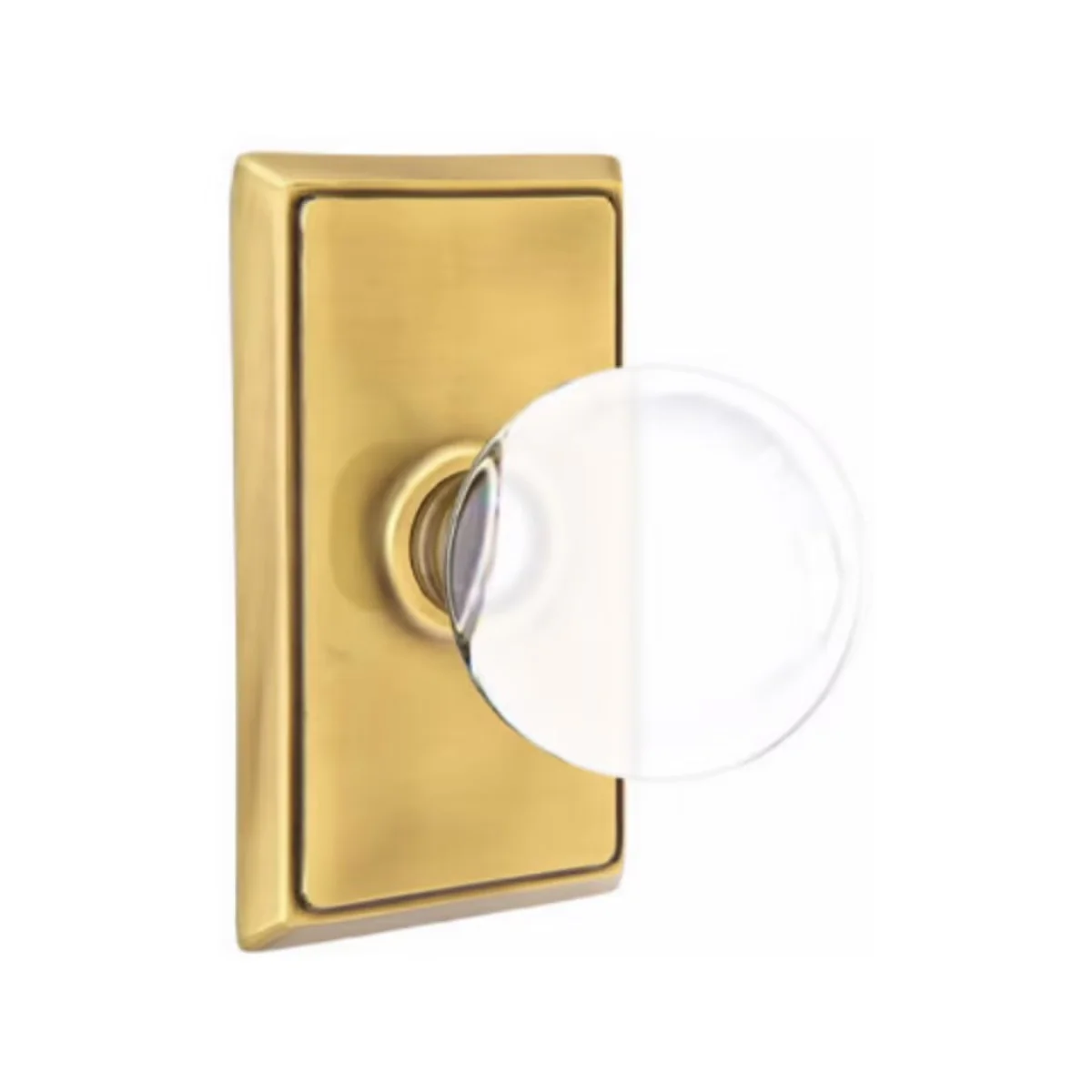 BRISTOL GLASS (BL) PASSAGE (HALL/CLOSET) KNOB WITH 2-3/8