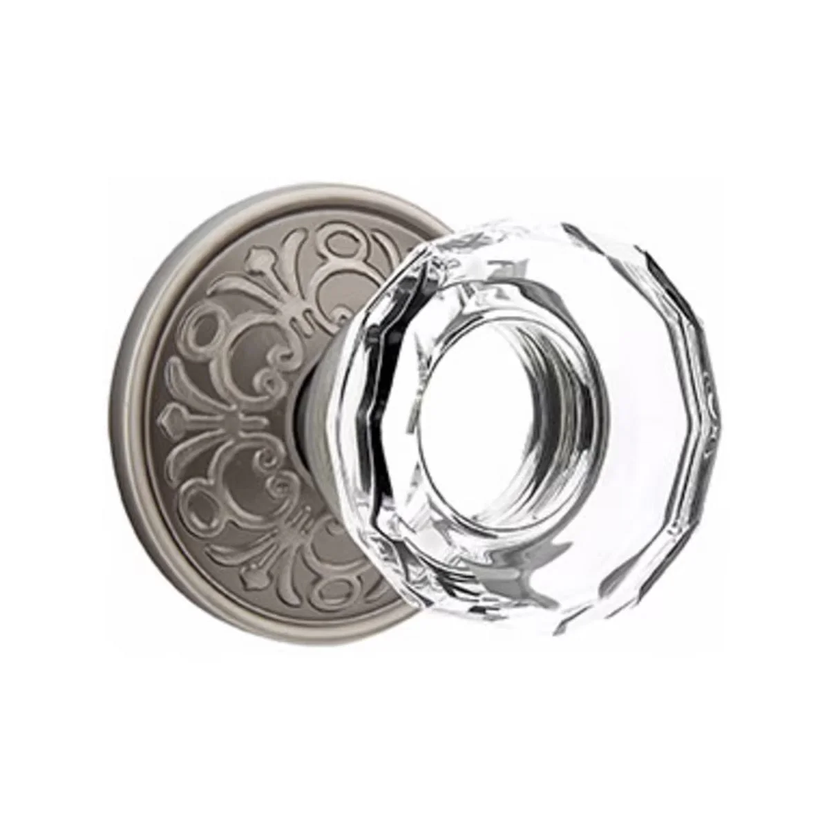 LOWELL GLASS (LW) PRIVACY (BED/BATH) KNOB WITH 2-3/8