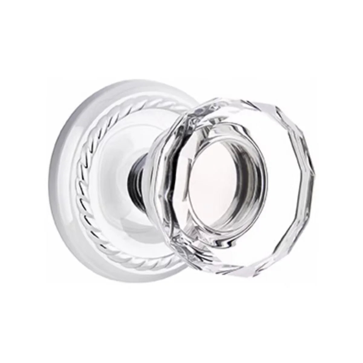 LOWELL GLASS (LW) PRIVACY (BED/BATH) KNOB WITH 2-3/8
